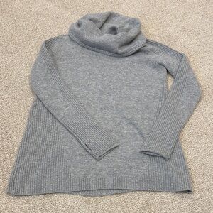 Athleta Heather Gray Cowl Neck Sweater